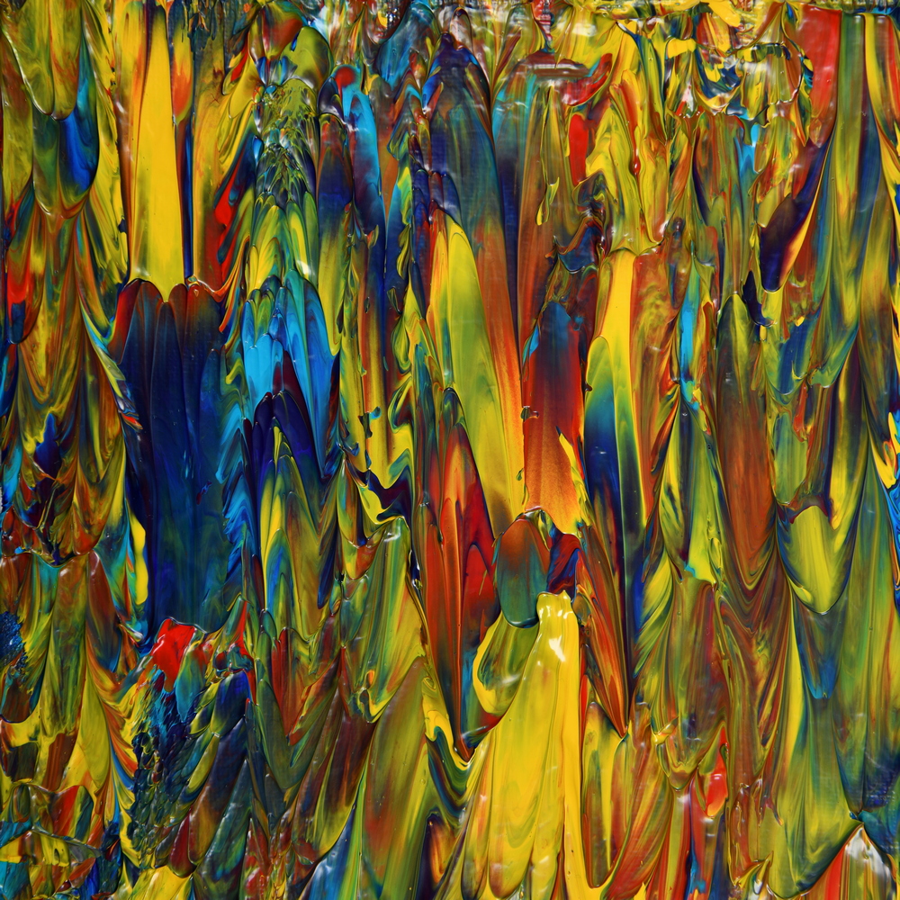 „blau-gelb IV“ (100 x 100 cm)
